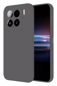 Mi 15 Pro Kılıf Nano içi Kadife Silikon - Gri