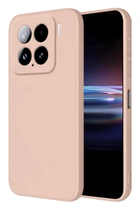 Mi 15 Pro Kılıf Nano içi Kadife Silikon - Pudra