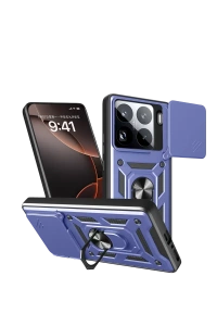 Mi 15 Pro Kılıf Pars Lens Yüzüklü Silikon - Lacivert