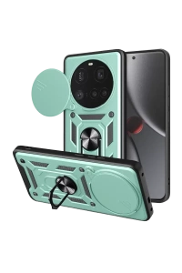 Mi 15 Ultra Kılıf Pars Lens Yüzüklü Silikon - Yeşil