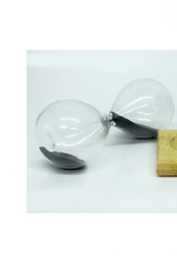 Mıknatıslı Manyetik Kum Saati Ahşap Standlı