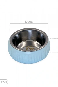 Mikopet Organik Seramik Mama Kabı Mavi