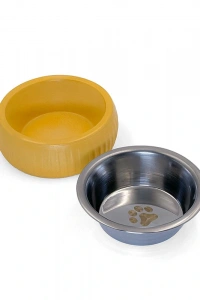 Mikopet Organik Seramik Mama Kabı Sarı