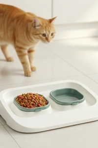 Mikopet Yeşil 2si 1 Arada Mama Ve Su Kabı