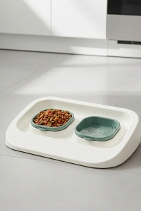 Mikopet Yeşil 2si 1 Arada Mama Ve Su Kabı