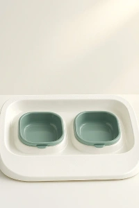 Mikopet Yeşil 2si 1 Arada Mama Ve Su Kabı