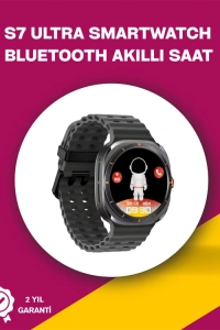 Mikrofon ve Hoparlörlü Akıllı Saat | Takvim, Titreşim, Kronometre Özellikli