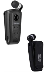 Mikrofonlu Makaralı Bluetooth Kulakiçi Kulaklık Android ve İOS Uyumlu