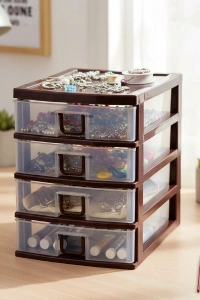 Mini 4 Çekmeceli Komidin Organizer