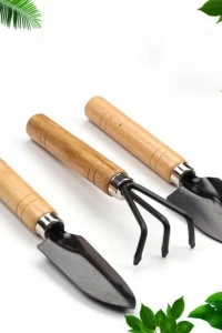 Mini Ahşap Hobi Bahçe Seti 3 Adet