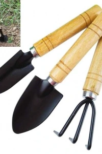 Mini Ahşap Hobi Bahçe Seti 3 Adet