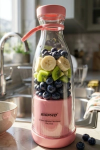 Mini Blender USB Şarjlı Smoothie Hazırlayıcı Kolay Temizlenebilir Tasarım