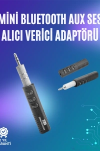 Mini Bluetooth Müzik Alıcısı | Ev & Araç Stereo Sistemlerine Kablosuz Bağlantı