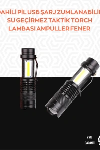 Mini Boy LED El Feneri - 2000 Lümen, Su Geçirmez Tasarım
