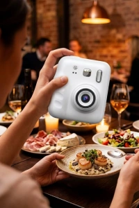 Mini Çocuk Fotoğraf Makinesi Baskı Özellikli Video Çekim 4 Kağıt Rulo Hediyeli