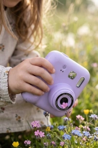 Mini Çocuk Kamerası Fotoğraf Video Çekim 4 Rulo Kağıt ve 5 Kalem Hediyeli