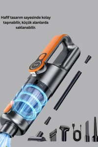Mini El Süpürgesi Çok Başlıklı Kablosuz Vakum Güçlü Emiş Numaratör Hediyeli