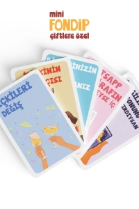 Mini Fondip Çiftlere Özel Eğlenceli Kart Oyunu