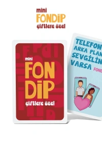 Mini Fondip Çiftlere Özel Eğlenceli Kart Oyunu