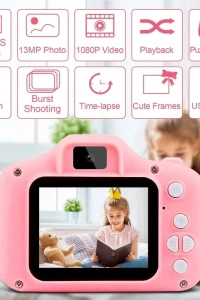 Mini Kamera Fotoğraf Makinesi Pembe