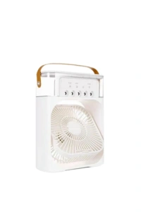 Mini Klima Fan | USBli, 7 Renk Gece Işığı, 3ü 1 Arada Fonksiyon