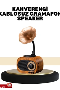 Mini Nostaljik Bluetooth Hoparlör FM Radyo 8 Saat Batarya