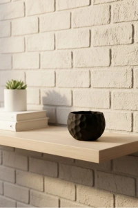 Mini Siyah Dekoratif Saksı 5 cm Modern Masaüstü Bitki Saksısı