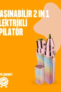 Mini USB Şarjlı Elektrikli Epilatör – Kaş ve Yüz Tüy Temizliği İçin 2si 1 Arada
