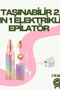 Mini USB Şarjlı Elektrikli Epilatör – Kaş ve Yüz Tüy Temizliği İçin 2si 1 Arada
