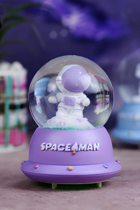 Minik Astronot Işıklı Kar Küresi