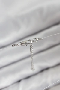 Misineli Kalp Model Gümüş Renk Hayalet Kolye