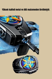 Mobil Cihaz Soğutma Radyatörü – Metal+ABS, Type-C Kablolu