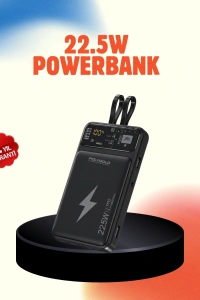 Mobil Powerbank 22.5W PD Destekli Hızlı Şarj