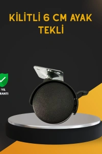 Mobilya İçin Kilitli 6 cm Ayak Tekli Satış