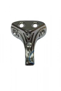 Moda Taşlı Ahşap Sandık Ayağı, Kutu Ayak 2,5 cm - Nikel, 100 Adet