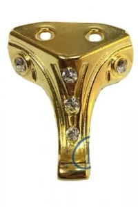 Moda Taşlı Ahşap Sandık Ayağı, Kutu Ayak 3,5 cm - Sarı, 50 Adet