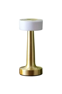 Modern Altın Gövdeli LED Masa Lambası 3 Işık Modlu
