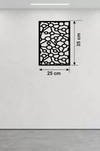 Modern Bağlantı Temalı Ahşap Duvar Tablosu - 25x35 cm Lazer Kesim Soyut Pano