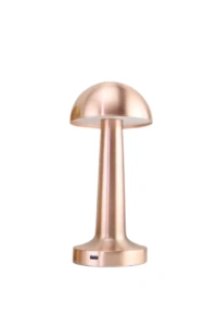 Modern Bronz Masa Lambası 3 Renk LED Dokunmatik Şarjlı Model