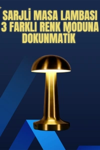 Modern Tasarım Şarjlı Masa Lambası – 1800 mAh Batarya