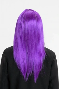 Mor Renk Düz Kesim Peruk