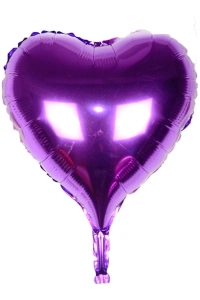 Mor Kalp Uçan Folyo Balon 80 Cm.
