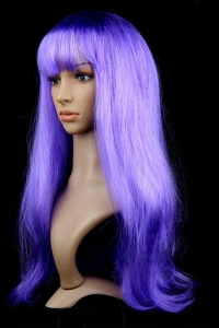 Mor Renk Uzun Parti Peruğu