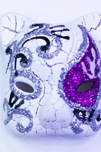 Mor Renk Venedik Kedi Model Magnet