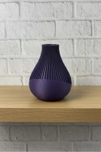 MOR VAZO ÇİZGİLİ