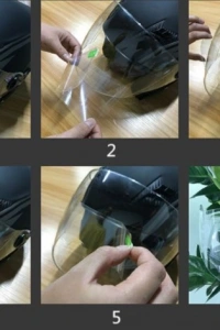 MOTOSIKLET  KASKI İÇIN YAĞMUR KAYDIRICI