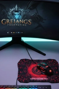 Mouse Mousepad Seti 3 DPI Ayarı ve LED Işıklı Ergonomik Yapı