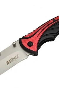 Mtech Handsome 455 Kırmızı Kamp Çakı 21cm - Yarı Otomatik, Kemerlikli