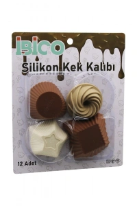 Muffin Kek Kalıbı Seti - 12li Paket - Karışık Şekilli Set