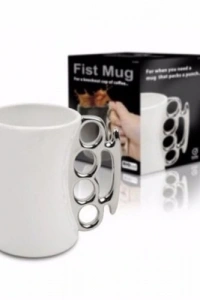 Muşta Tasarımlı Seramik Kupa